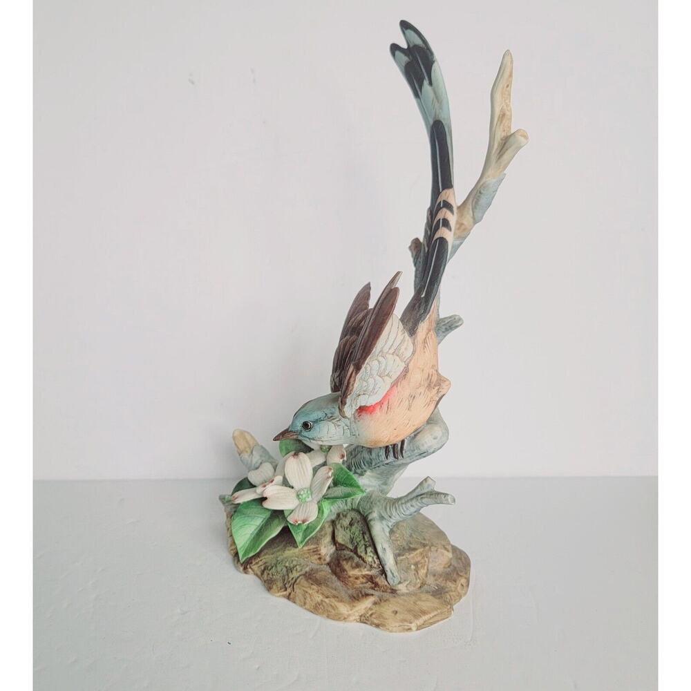 Vintage Porcelain Figurine - "Scissor-Tailed Flycatcher" Andrea by Sadek - 6956 - Picture 4 of 7